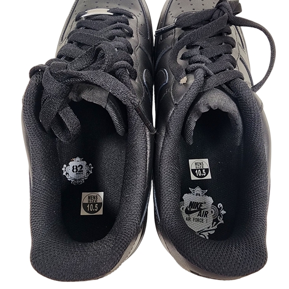 Nike Air Force 1 Mens 10.5 Low Top Lace Up Sneakers Shoes Leather New Nwot - Picture 5 of 6